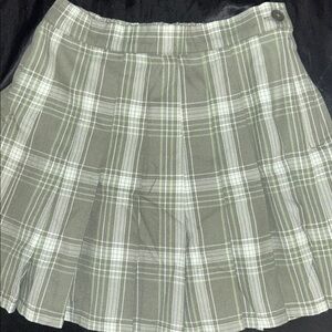 Plaid Green Skirt